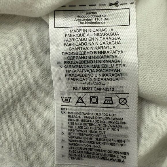 Adidas Circle Trefoil T-Shirt White IZ1315 Women’s Size Small - Picture 5 of 8